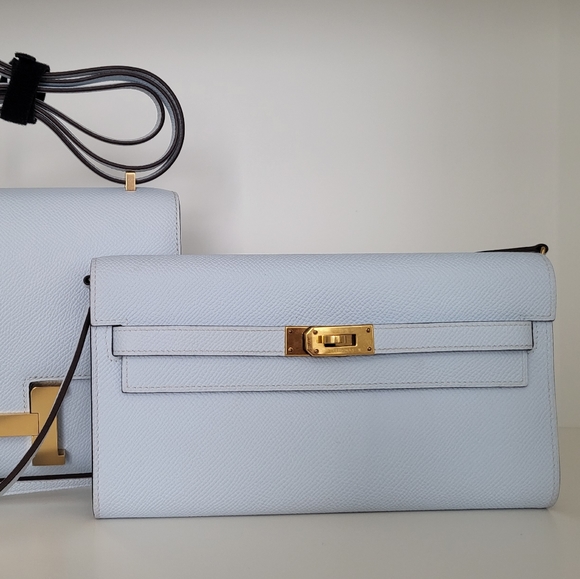 Hermes Handbags - ❌️SOLD❌️ Hermes Kelly To Go Blue Brume